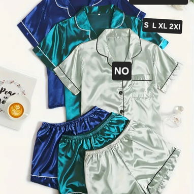 Pijamas de satin y normales - 3/10