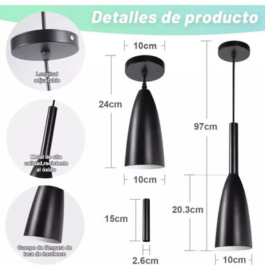 Set de 3 lamparas, 3 modelos diferentes 55usd - Img 123090820