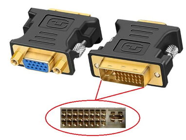 Adaptadores (DP-HDMI, DVI 24+5-VGA, DVI 24+1-HDMI, HDMI-VGA+AUDIO) - Img 62330942