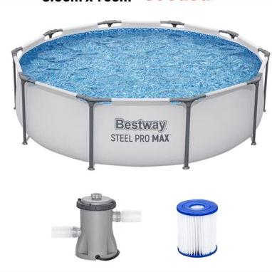 ☀️Gran variedad de piscinas de Diferentes tamaños y modelos nuevas en su caja.✅ Modelos: 1- Bestway con su filtro recirc - Img 123002664