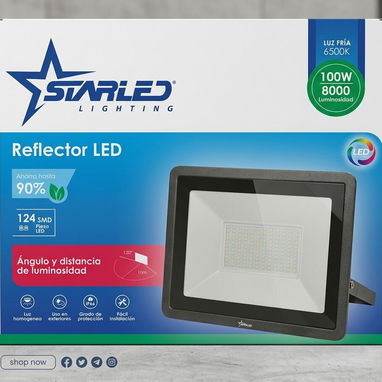 ⚡ Reflector LED 100Wats, 6500k luz fria!!!! APROVECHA AHORA!!!⚡ - Img 118325497