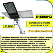 (QB-926) Lámpara solar para exteriores 300W  155 USD ....51596013 ...Transporte lugares cercanos - Img 57723933