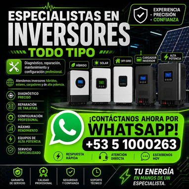 🔧 REPARACIÓN DE INVERSORES MUST EN LA HABANA - 4/6
