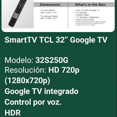 Primera mano, Smart TV de varias marcas y pulgadas (LG, Samsung, Royal, JVC, Hisense, Insignia, TCL, Vision, Milexus) - Img 121560711
