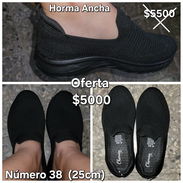 Calzado, zapatos, tenis de mujer. cómodos. Horrma ancha. No tienen cordones, fácil de poner. $5000mn. Solo no. 38 / 25cm - Img 49928498