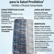 TAMSULOSINA 0.4MG 10 TB VENCE 3/2028 - Img 57950524