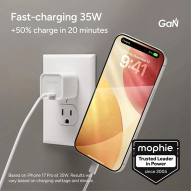 CARGADOR MOPHIE SPEEDPORT 35W USB-C GAN PLEGABLE COMPACTO ENVĂO DISPONIBLE + GARANTĂA - Img 127987253