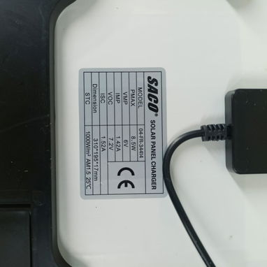Panel solar portátil SACO de 8.5W - 3/4