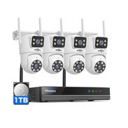 (X) Sistema de Cámaras de Seguridad Hiseeu WiFi Pro 5G/2.4G – Cámaras Dual Lens PTZ 360° $289.72 - Img 56497633