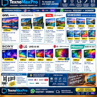 TV 4K Oled Qled Cristal 2026 Nuevos Sellados en Caja con Garantía WhatsApp 53321046 - 2/2
