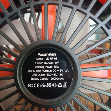 VENTILADOR F16 RECARGABLE CON LUZ INCLUIDA - Img 122176856
