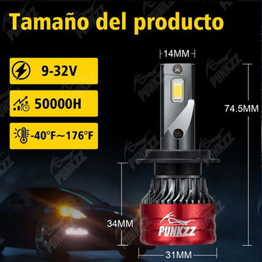 Bombillos LED H7 PUNKZZ - 2/4