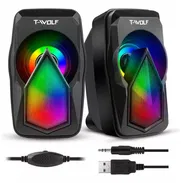 Bocinas estilo RGB Para Computadoras d Mesa o Laptops Excelente Calidad d Sonido ,NUEVAS A ESTRENAR - - Img 48948218