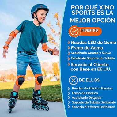 Xino Sports – Patines en Línea Ajustables Niños y Niñas | Nuevo | videojuegoshabana.com/p/1435 - 2/5