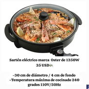 Sarten eléctrico redondo oster 1350watt - Img 53698684