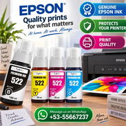 RECARGA DE TINTA ORIGINAL EPSON  Negro(1) 140ml, Cyan(1) 70ml, Yellow(1) 70ml, Magenta(1) 70ml - Img 57618857