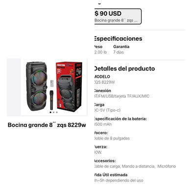 BOCINAS VARIAS - 4/5