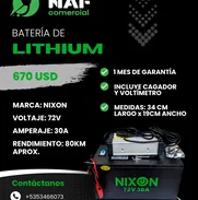 Batería de Litio NIXON 72V / 30A NUEVA EN SU CAJA!! – Rendimiento superior y larga duración. - Img 50244839