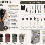 Juego de cuchillos y utensilios de cocina - Img 56309953