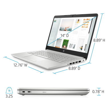 LAPTOP 🎁NUEVA🎁📦CAJA, HP (14-cf2033wm), 14" HD IPS, Intel Pentium Silver N5030, 4GB RAM, 128GB SSD - Img 126387686