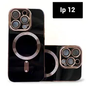Cover Iphone 12 TPU Todo Color Con Cámaras Protegidas Clm03 Negro - Img 52923976
