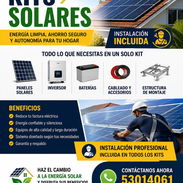 kit solar de 6kw de inversor y 10 kw de bateria, 6 paneles. Instalacion inluida - Img 56884025