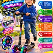 🛴 SCOOTER INFANTIL 🛴 DE 3 RUEDAS CON LUCES LED. SERVICIO MENSAJERÍA CON FACTURA Y GARANTÍA. 📲 54833699 - Img 57973475
