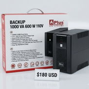 Este es el indicado para ti backup 1000 VA 110V 600 W nuevo en su caja usted lo estrena con sus 2 baterías de 12v 7AH - Img 56875004