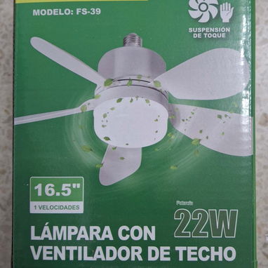 Ventilador de techo con bombillo nuevo - Img 106386362