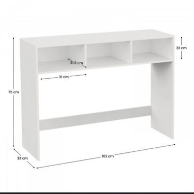 Escritorio rectangular/ mesa de estudio rectangular de madera _155*__ - 3/4