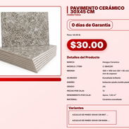 PAVIMENTO CERÁMICO 30X45 CM . - Img 57566209