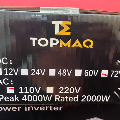 🔋Inversores TOPMAQ🔋 Radicamos en Playa, La Habana. Tengo por cantidad(+5). +53 50556637 Topmaq 72v 4000W Precio: $ - Img 120611662