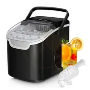 Máquina de Hielo de Encimera Antarctic Star 26 lb/Día - 8 Cubos en 6 min, Portátil con 2 Tamaños de Hielo 190$ - Img 56035997