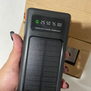 Cargador portátil de 80000mah con panel solar - 4/5