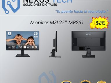 Monitores MSI de varios tamaños (22" | 25" | 27") Full HD, 100Hz, 1ms NUEVOS en caja - Img 68401668