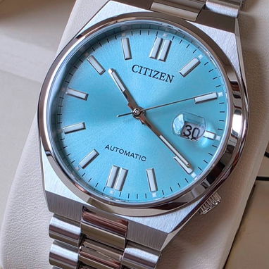 bellas esfera de color azul cielo, turquesa o verde  🕰 citizen tsuyosa automáticos - Img 119234206