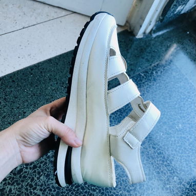 ZAPATOS BLANCOS DE MUJER  #38 (poco uso) - 3/4