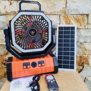 VENTILADOR RECARGABLE F6 – 20,000 mAh con panel solar - Img 56610968
