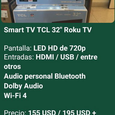Primera mano, Smart TV de varias marcas y pulgadas (LG, Samsung, Royal, JVC, Hisense, Insignia, TCL, Vision, Milexus) - Img 121560713