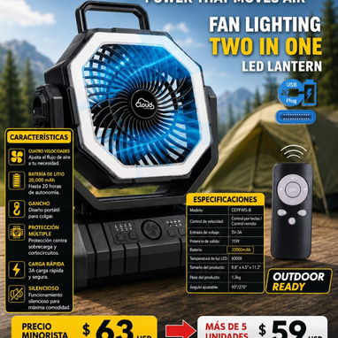 Ventiladores Recargables, De Pared y de Pedestal no Recargable - Img 126834965