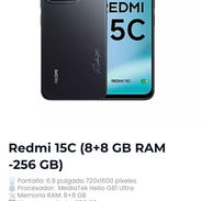 Redmi 15c 8+8/256 gb cover caja+cargador garantia 40 dias x escrito sellado otros modelos samsung, xioami, tcl, zte y + - Img 58155415