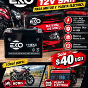 Batería 12V 9Ah de Tornillo y Plomo Ácido Para Motos y Plantas Eléctricas - Img 57404291