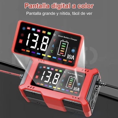Cargador  inteligente reparador de batería 12v 10A 58757374 - 3/4