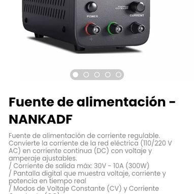 Fuente de alimentación - NANKADF. Corriente de salida máx: 30V - 10A (300W) - Img 115938010
