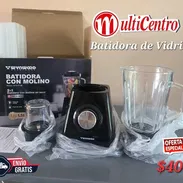 Batidora con molino y vaso de cristal - Img 56026457