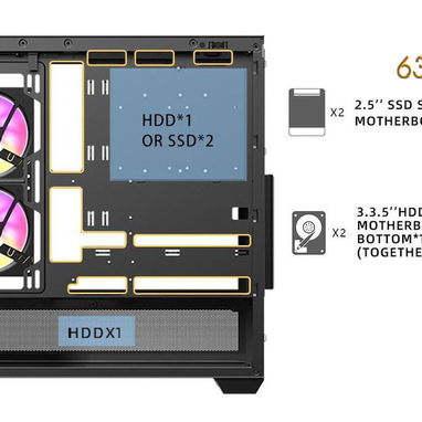 🚨🚨-63987670-Chasis Gaming SAMA SV-02 + 3 fanes ARGB, NUEVO en caja🚨🚨 - Img 86124768