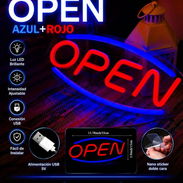 Cartel open lumínico ideal para negocios es por cable USB (trae 2 ganchos adhesivos para colgarlo) 35  USD     C5 - Img 57643466