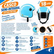Casco Semi-Integral Retro - Img 57804044