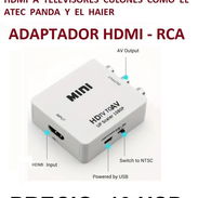 ADAPTADOR HDMI-RCA . CONVIERTE TU TELEVISOR ANTIGUO EN HDMI . TENGO MENSAJERIA A VARIOS MUNICIPIOS DE LA HABANA - Img 57667922