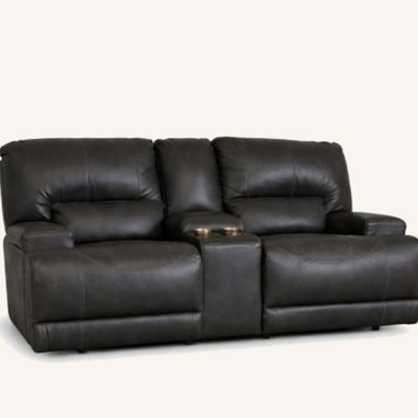 Sofá reclinable de 3 plazas con portabaso - Img 121260745